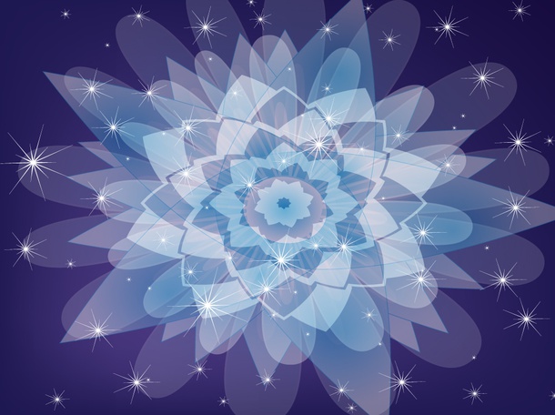 Purple Vector Flower