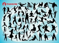 Active People Vector Silhouettes