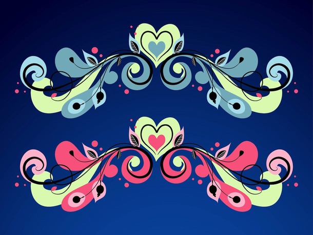 Spring Heart Vectors