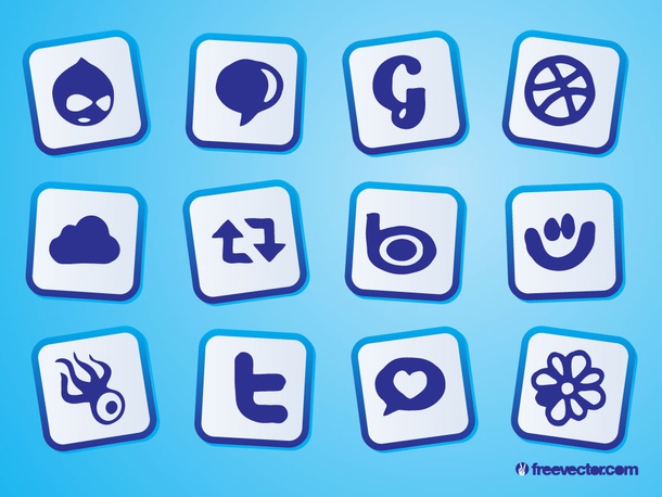 Social Icons Drawings