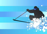 Skier Vector