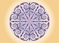 Lavender Floral Circle