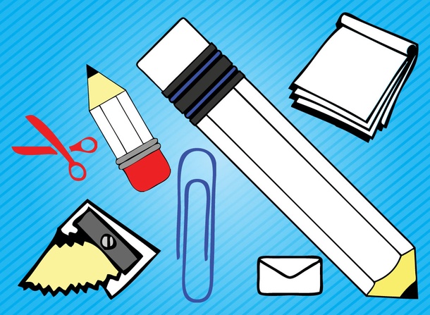 School Supplies Vector