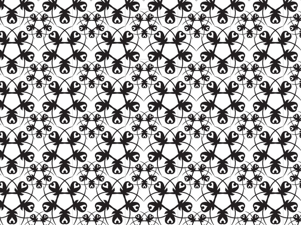 Abstract Floral Vector Pattern