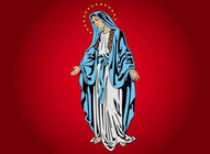 Virgin Mary Illustration