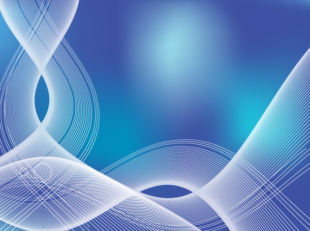 Blue Flowing Waves Background
