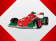 Cartoon Race Car