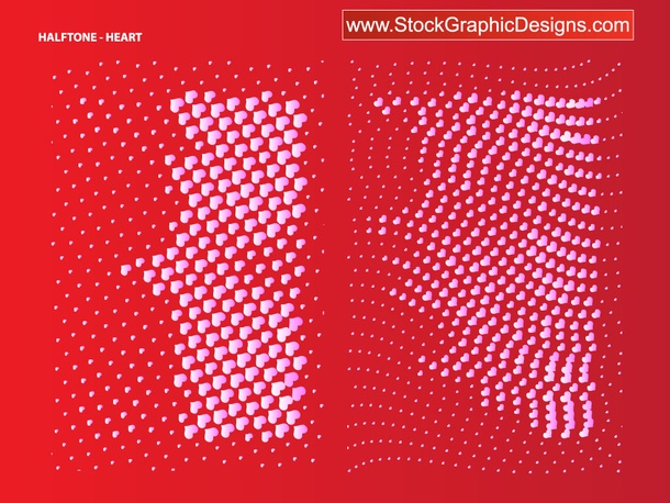 Heart Halftone Pattern