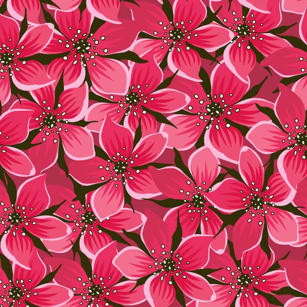 Pink Vector Flowers