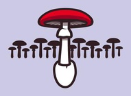 Cartoon Mushrooms