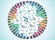 Music Notes Spiral