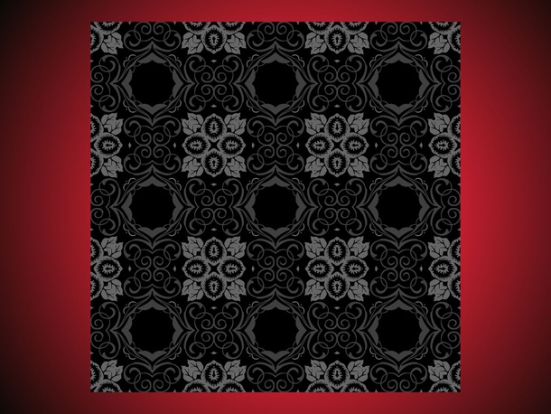 Black Flower Pattern