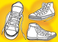 Basketball Shoes Vectors