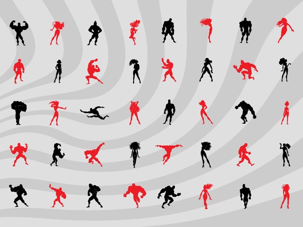 Heroes Silhouettes