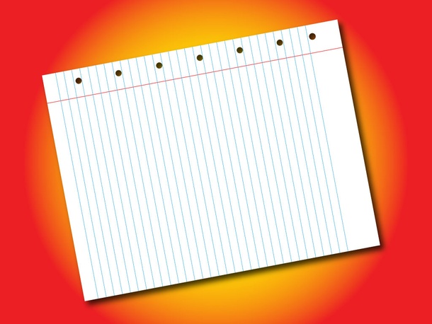 Notebook Paper Vector