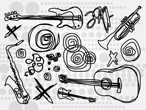 Musical Instrument Doodles