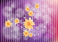 Cool Flowers Backdrop