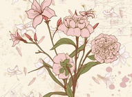 Retro Floral Illustration