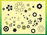 Simple Flowers Clip Art