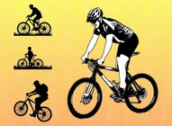Biking Vector Graphics