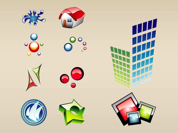Colorful Glossy Icons