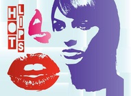 Pop Art Lips Vector