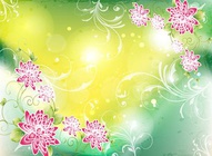 Asian Floral Background