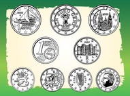 Euro Coin Vectors