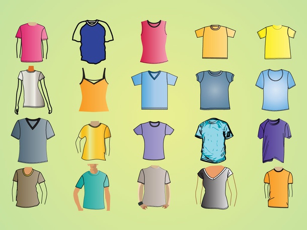 Shirt Template Vectors