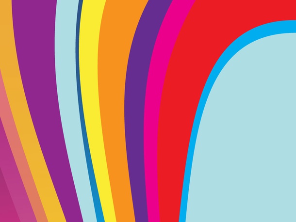 Rainbow Wave Background