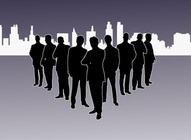 Corporate Leaders Silhouettes