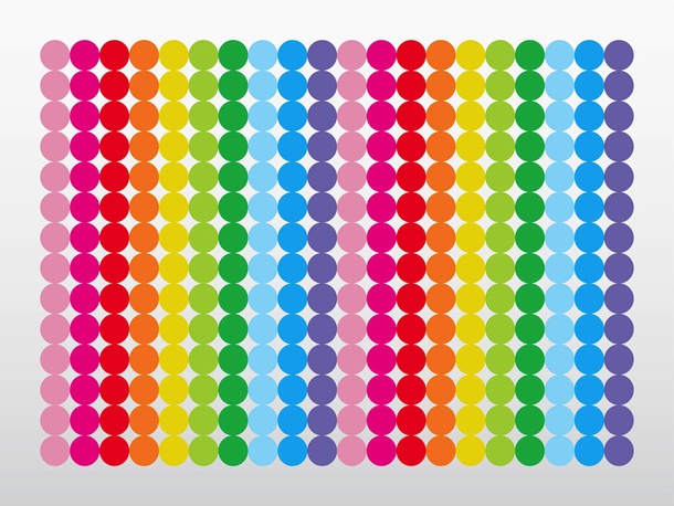 Rainbow Dots Vector