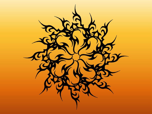 Sun Tattoo Graphics