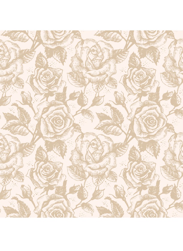 Illustrated Rose Pattern