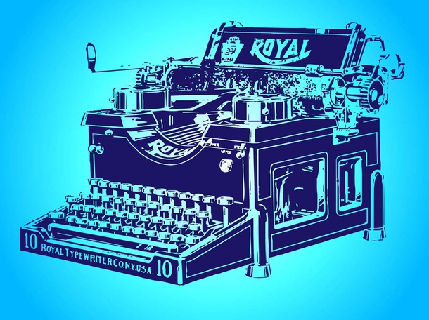Old Mechanical Typewriter