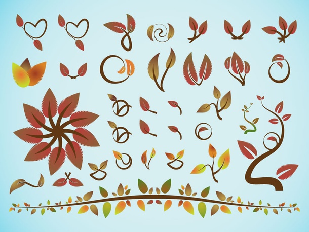 Autumn Leaves Vector Collection