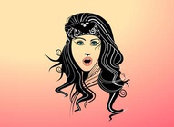 Vector Gypsy Girl