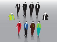 Businessmen Vector Set