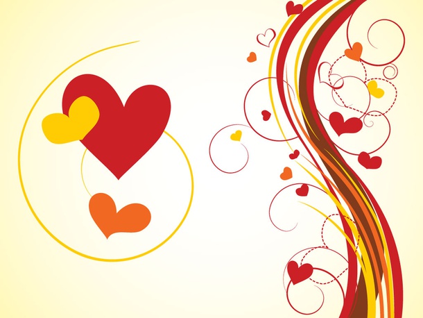 Hearts Graphics Background