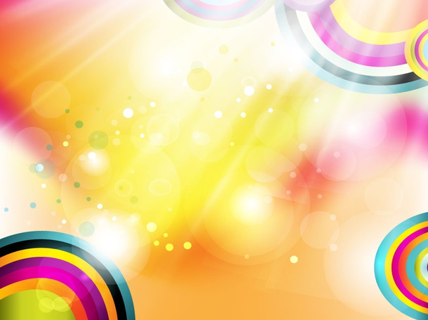 Rainbow Circles Vector