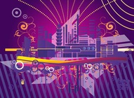 Purple City Collage