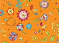 Retro Flowers Vector