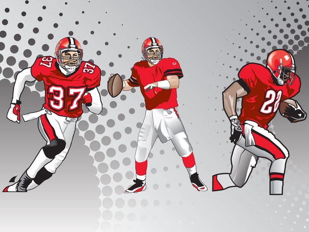 Football Players Vectors