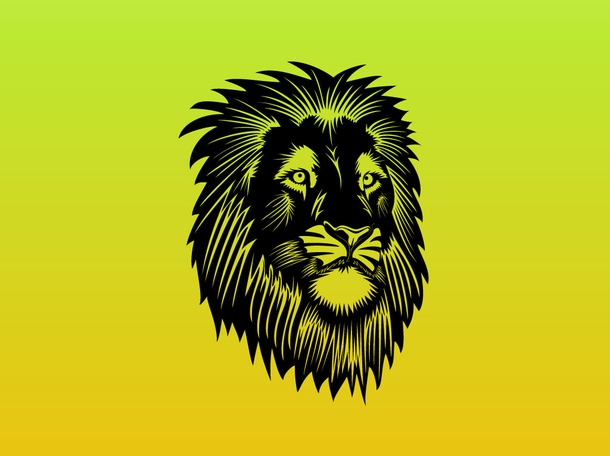 Proud Lion Vector