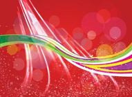 Rainbow Waves Backdrop