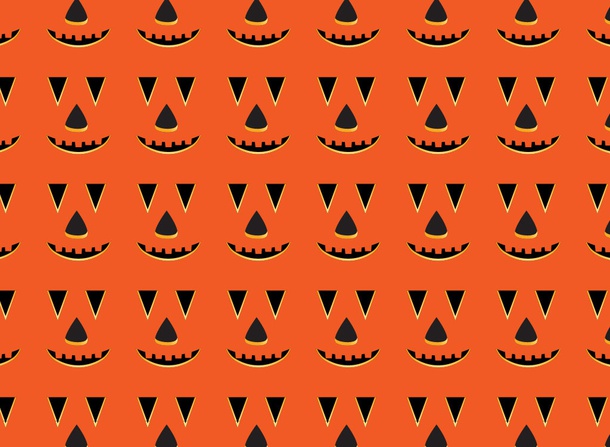 Halloween Pumpkin Vector Pattern