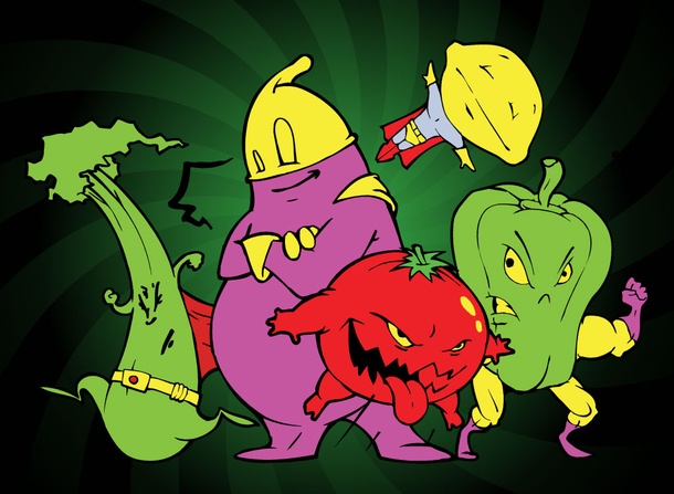Mutant Food Cartoons