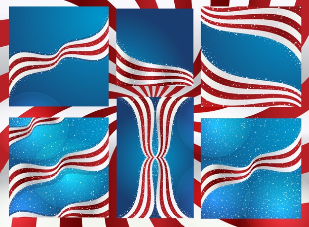 US Flag Backdrops