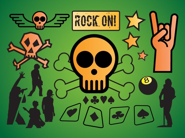 Rock Skull Vectors