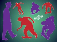 Skate Vector Silhouettes